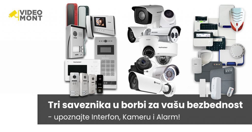 interfon, kamera i alarm