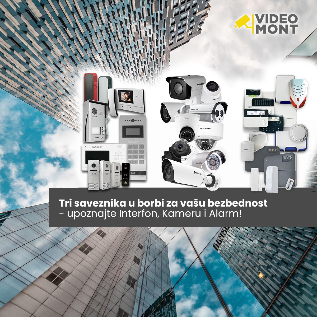 Tri saveznika za bezbednost - interfon, kamera i alarm