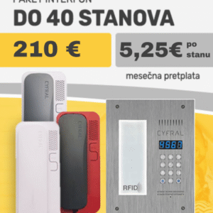 Paket Interfon do 40 stanova (uz ugovor) VI007