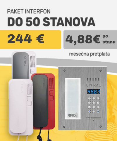 Paket Interfon do 50 stanova (uz ugovor) VI008