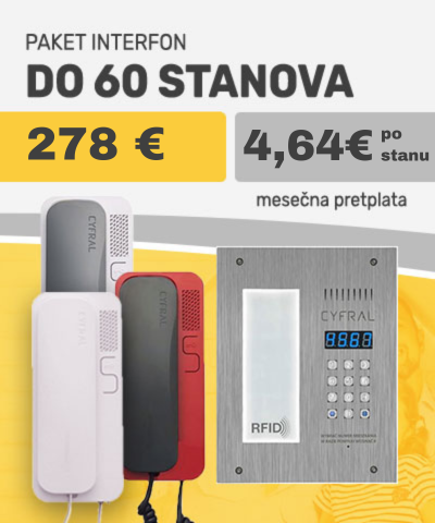 Paket Interfon do 60 stanova (uz ugovor) VI009
